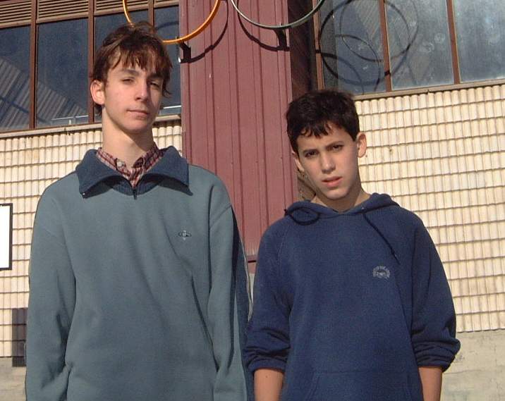 Foto con Rub�n Navas, capit�n del equipo de waterpolo.