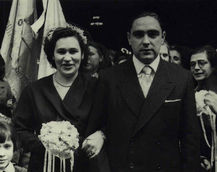 Boda conjunta de los t�os Angel y Mariv�, y los abuelos Juan y Marta.