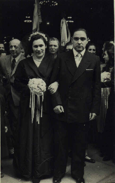 Boda conjunta de los t�os Angel y Mariv�, y los abuelos Juan y Marta.