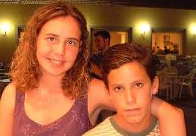 Leire y Aitor Agirregabiria de la Sen. Alumnos de Askartza Claret.