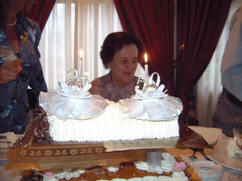 Doble tarta nupcial.