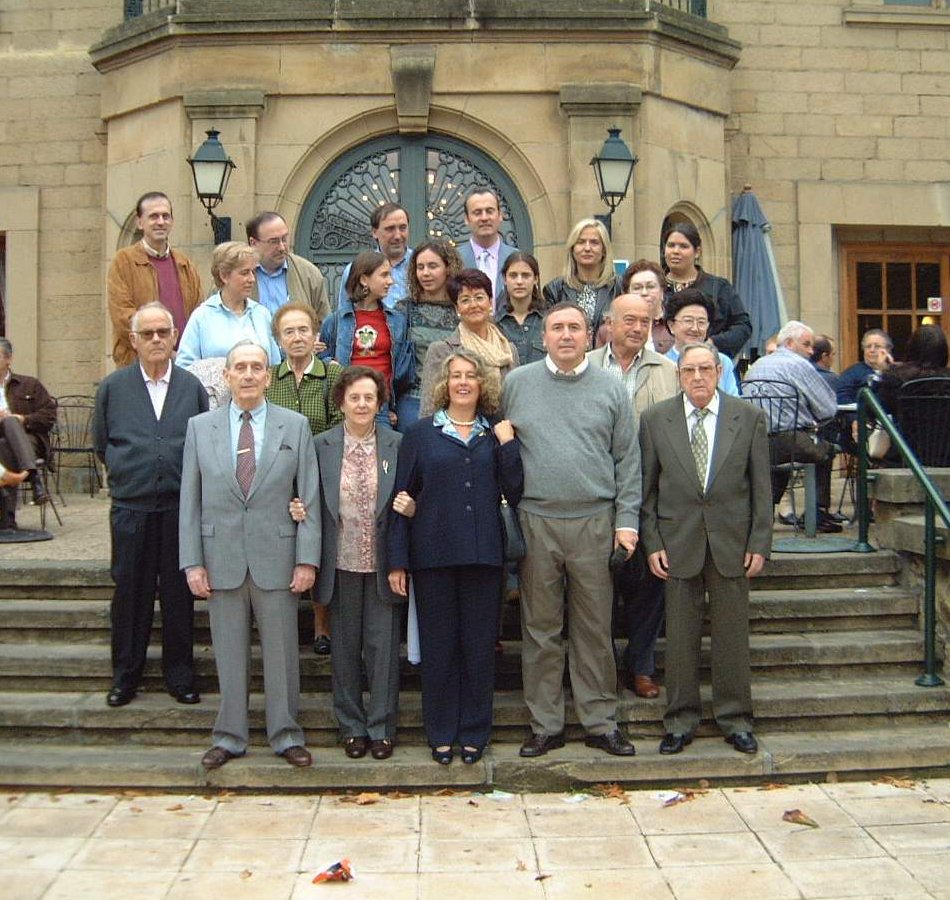 Todos, menos Aitor (que saca la foto). Hotel Artaza. Getxo.