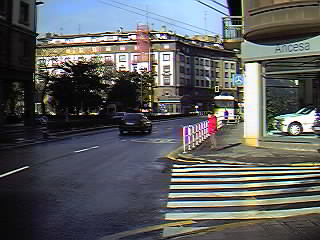 Por la c/ Eduardo Coste hacia el centro de Las Arenas y Algorte