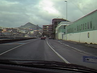 Carretera de Bilbao a Las Arenas.