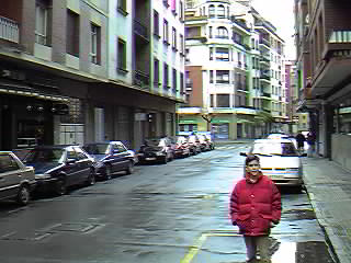 c/ Barria, hacia la c/ Mayor.