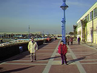 Zona peatonal del Puerto Nuevo.
