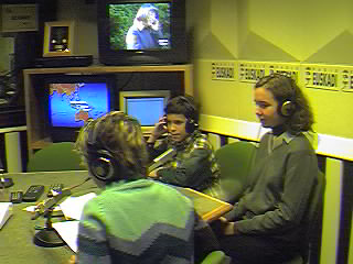 En el estudio de Radio Euskadi, Bilbao.