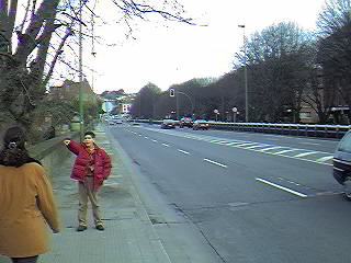 Avda. Zugazarte, hacia el cruce de Ereaga.