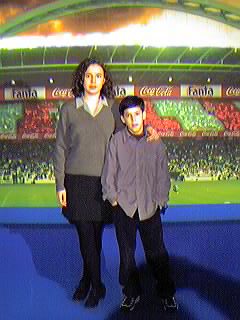 En el plat� de TeleBilbao, momentos antes del programa.